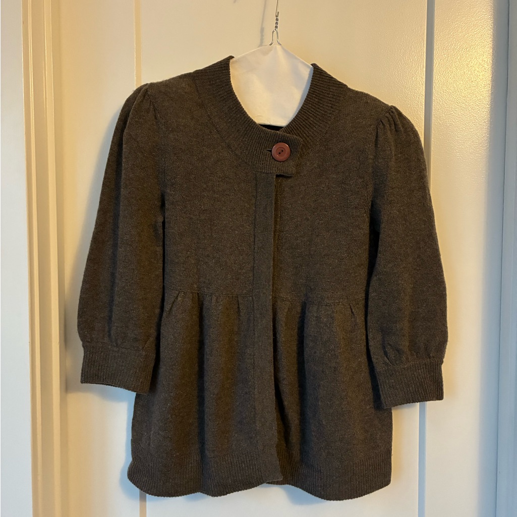 100 Cashmere BabydollStyle Cardigan
